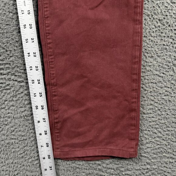 Rag & Bone Pants Mens 30x30 Red Slim Fit Stretch Chinos Preppy Casual - Picture 13 of 15